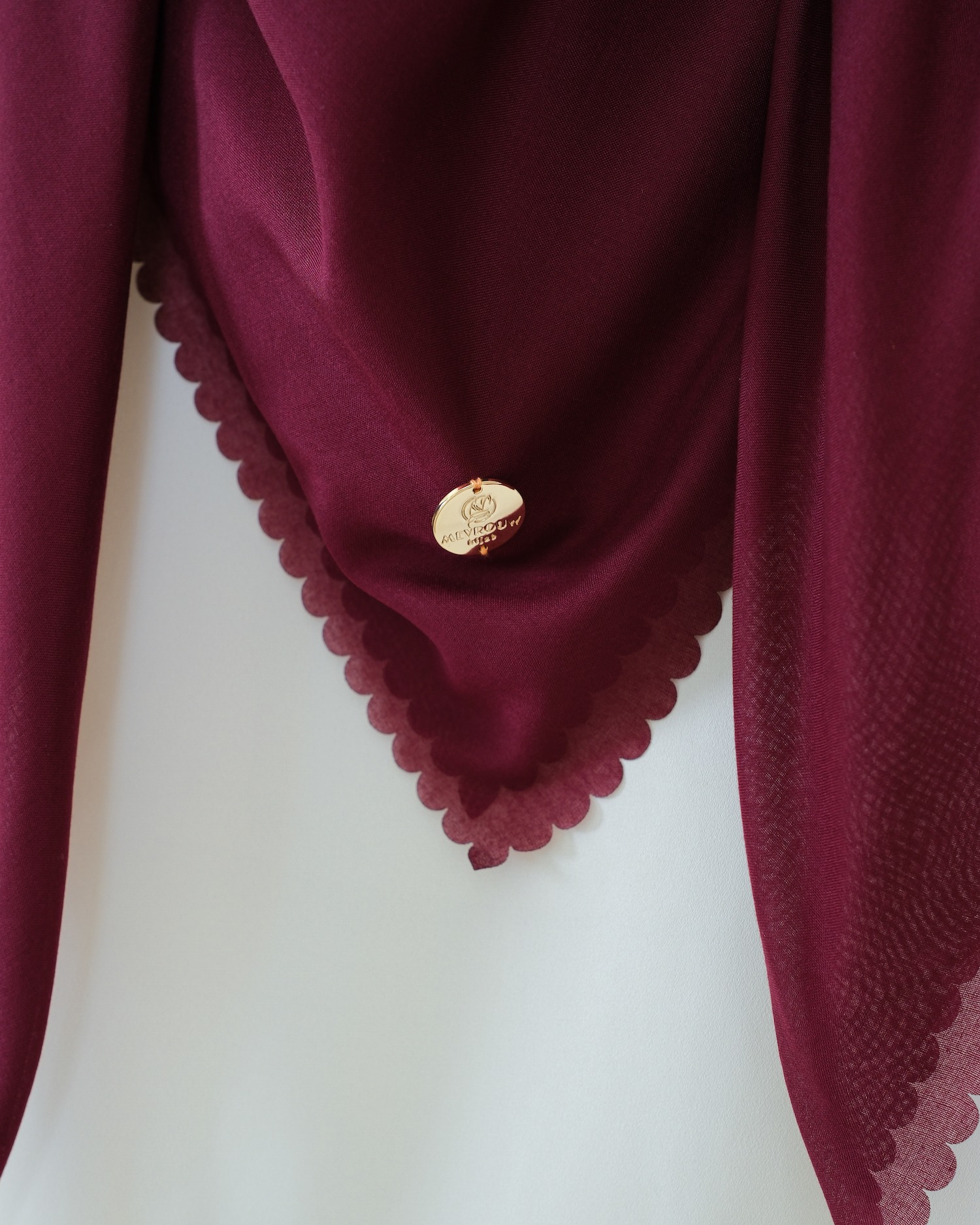 Plain Hijab VOAL ULTRAFINE in Claret