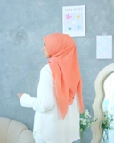 Plain Hijab VOAL PARIS PREMIUM in Coral Haze