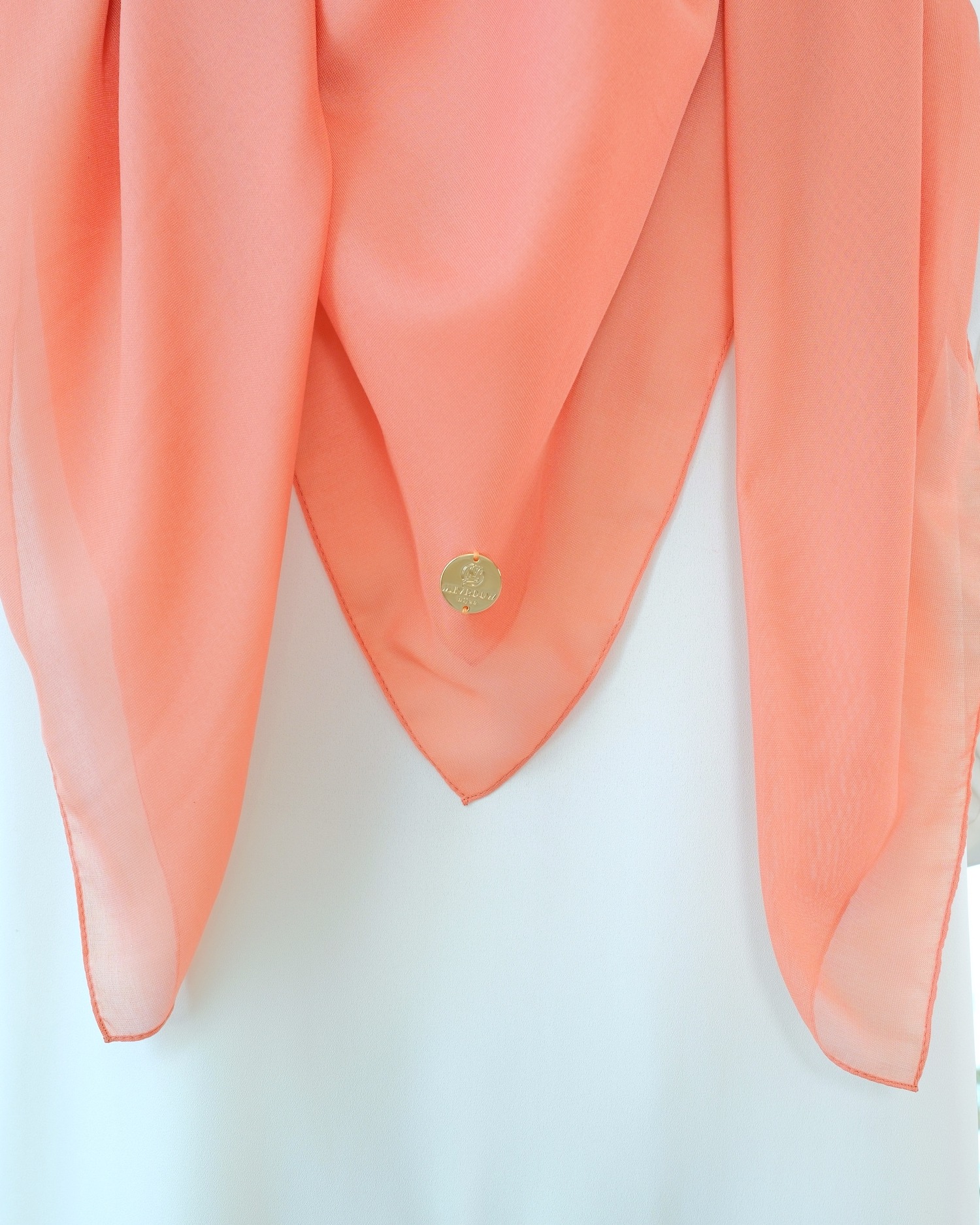 Plain Hijab VOAL PARIS PREMIUM in Coral Haze