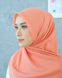 Plain Hijab VOAL PARIS PREMIUM in Coral Haze