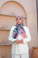 Square Hijab NIWA 110x110 in Fire