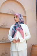 Square Hijab NIWA 110x110 in Fire