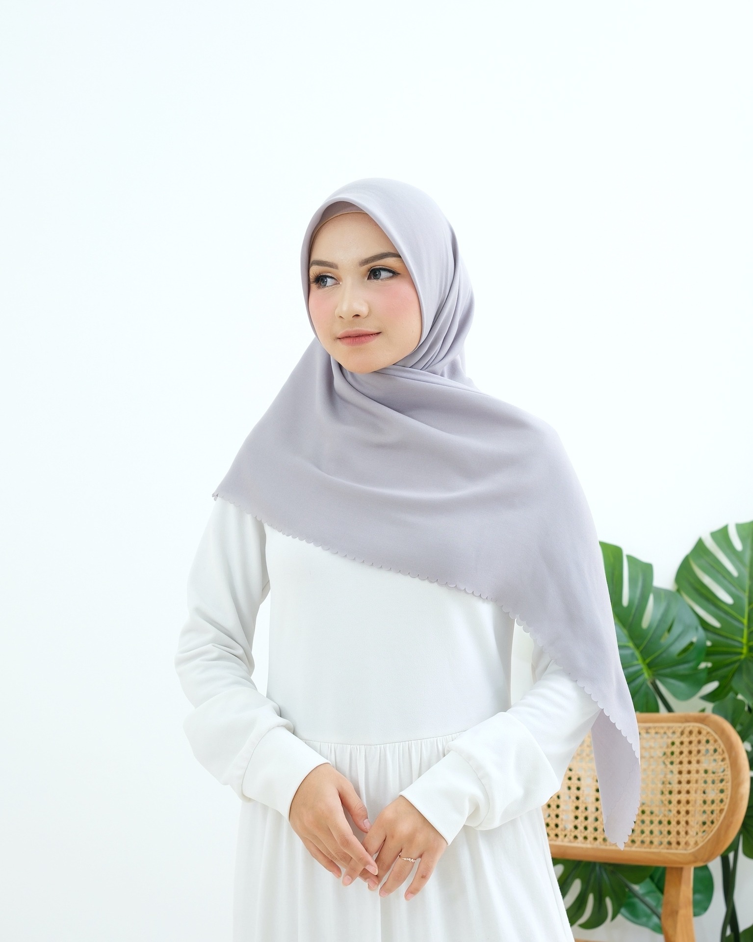 Plain Hijab VOAL ULTIMATE TWILIGHT in Iceberg
