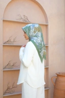 Square Hijab OCEAN 110x110 in Kelp