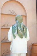 Square Hijab OCEAN 110x110 in Kelp
