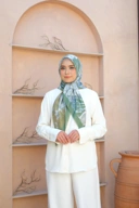 Square Hijab OCEAN 110x110 in Kelp
