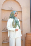 Square Hijab OCEAN 110x110 in Kelp