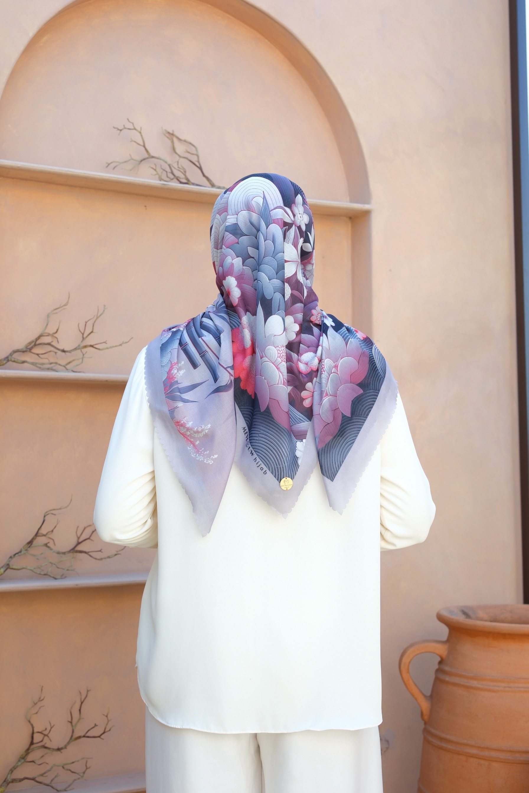 Square Hijab NIWA 110x110 in Lilac