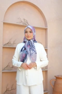 Square Hijab NIWA 110x110 in Lilac