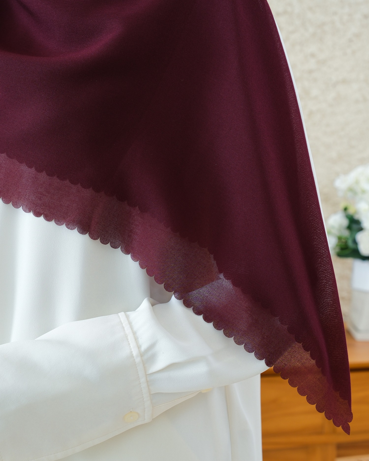 Plain Hijab VOAL ULTRAFINE in Magenta Purple