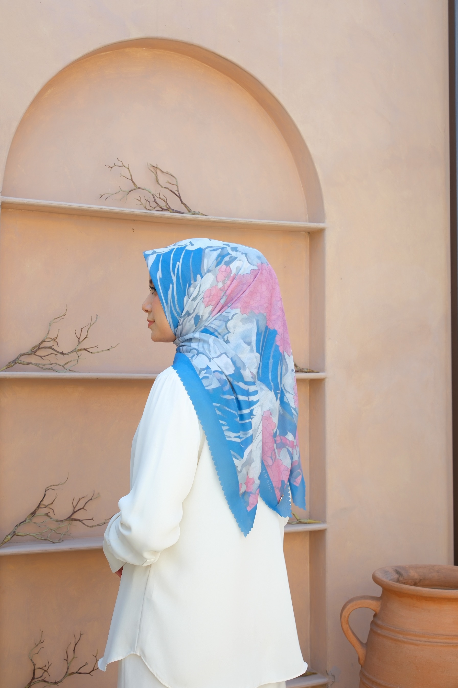 Square Hijab OCEAN 110x110 in Manta