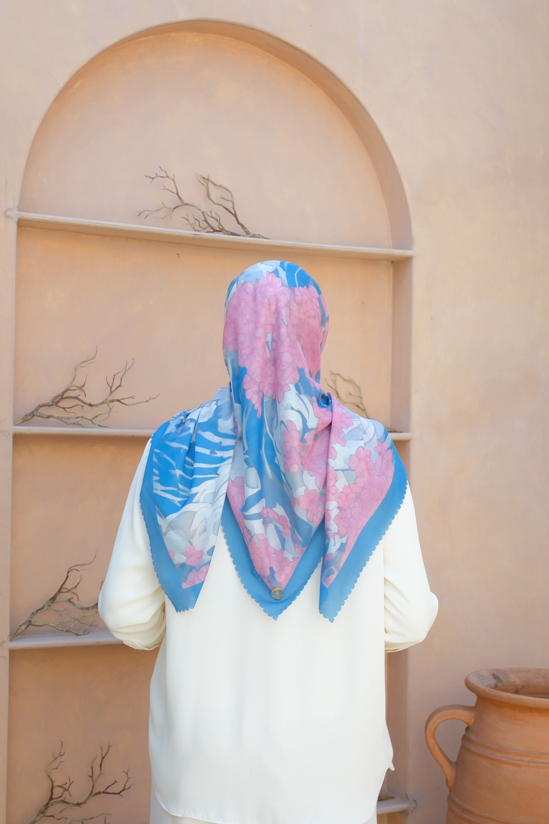 Square Hijab OCEAN 110x110 in Manta
