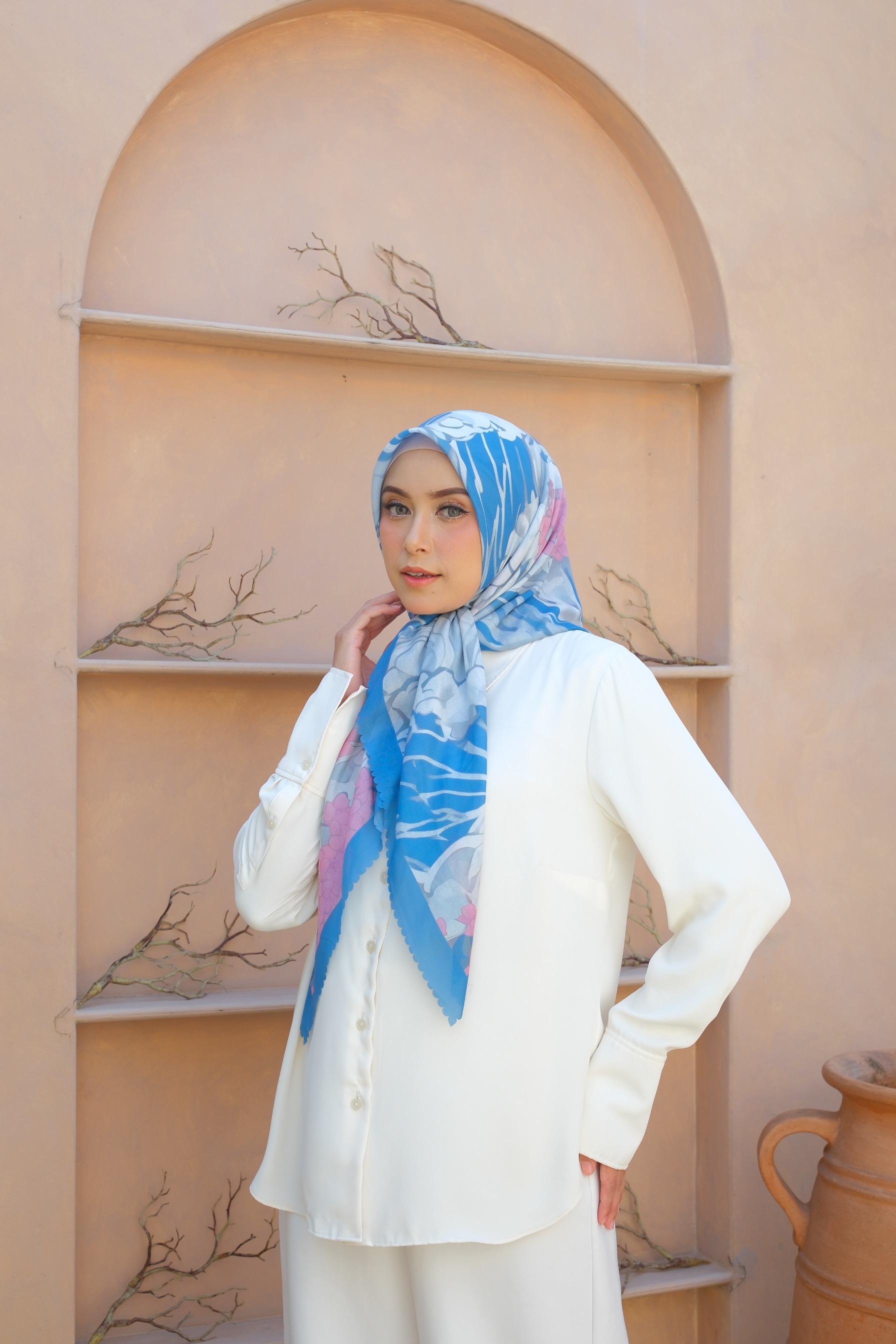 Square Hijab OCEAN 110x110 in Manta