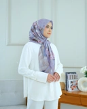 Square Hijab THE ZEN 110x110 in Murasaki