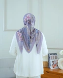 Square Hijab THE ZEN 110x110 in Murasaki