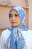 Square Hijab OCEAN 110x110 in Narwhal