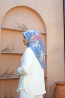Square Hijab OCEAN 110x110 in Narwhal