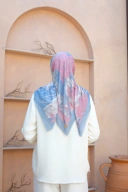 Square Hijab OCEAN 110x110 in Narwhal