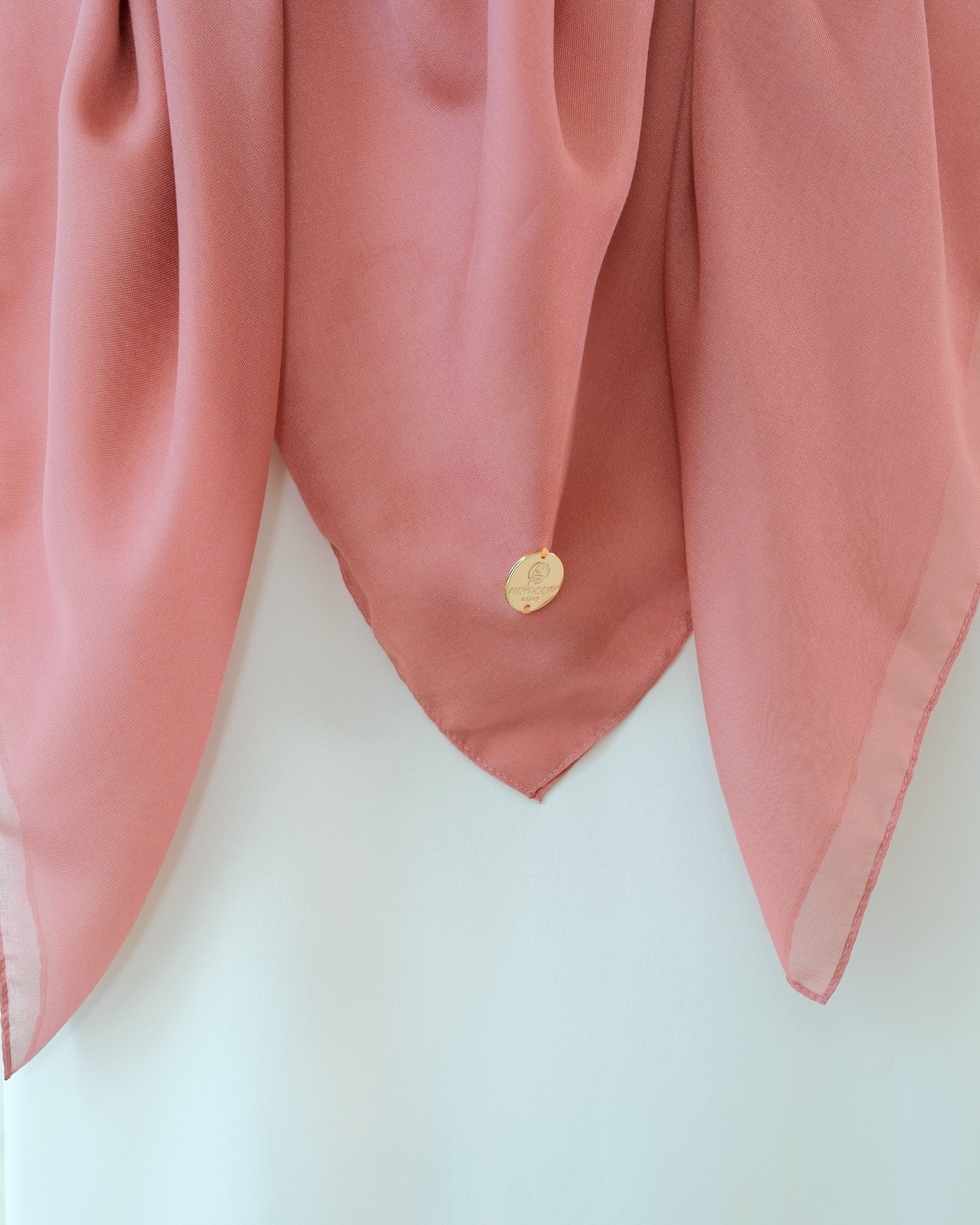 Plain Hijab VOAL PARIS PREMIUM in Old Rose