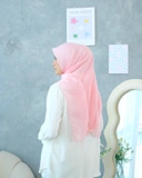 Plain Hijab VOAL PARIS PREMIUM in Pink Icing