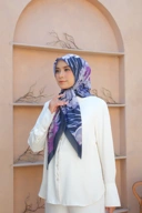 Square Hijab OCEAN 110x110 in Soot