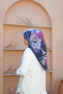 Square Hijab OCEAN 110x110 in Soot