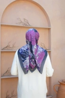 Square Hijab OCEAN 110x110 in Soot