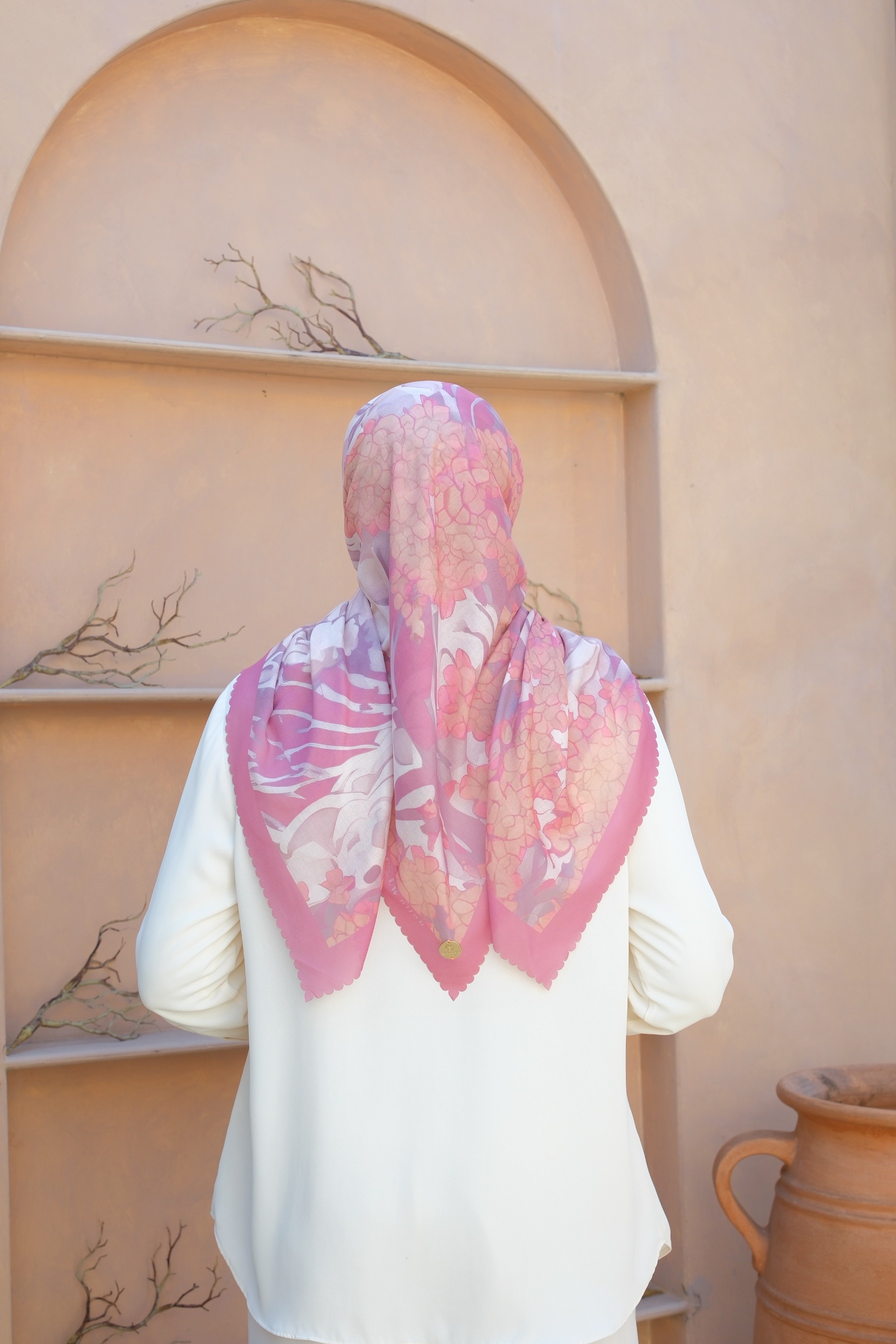 Square Hijab OCEAN 110x110 in Sponge
