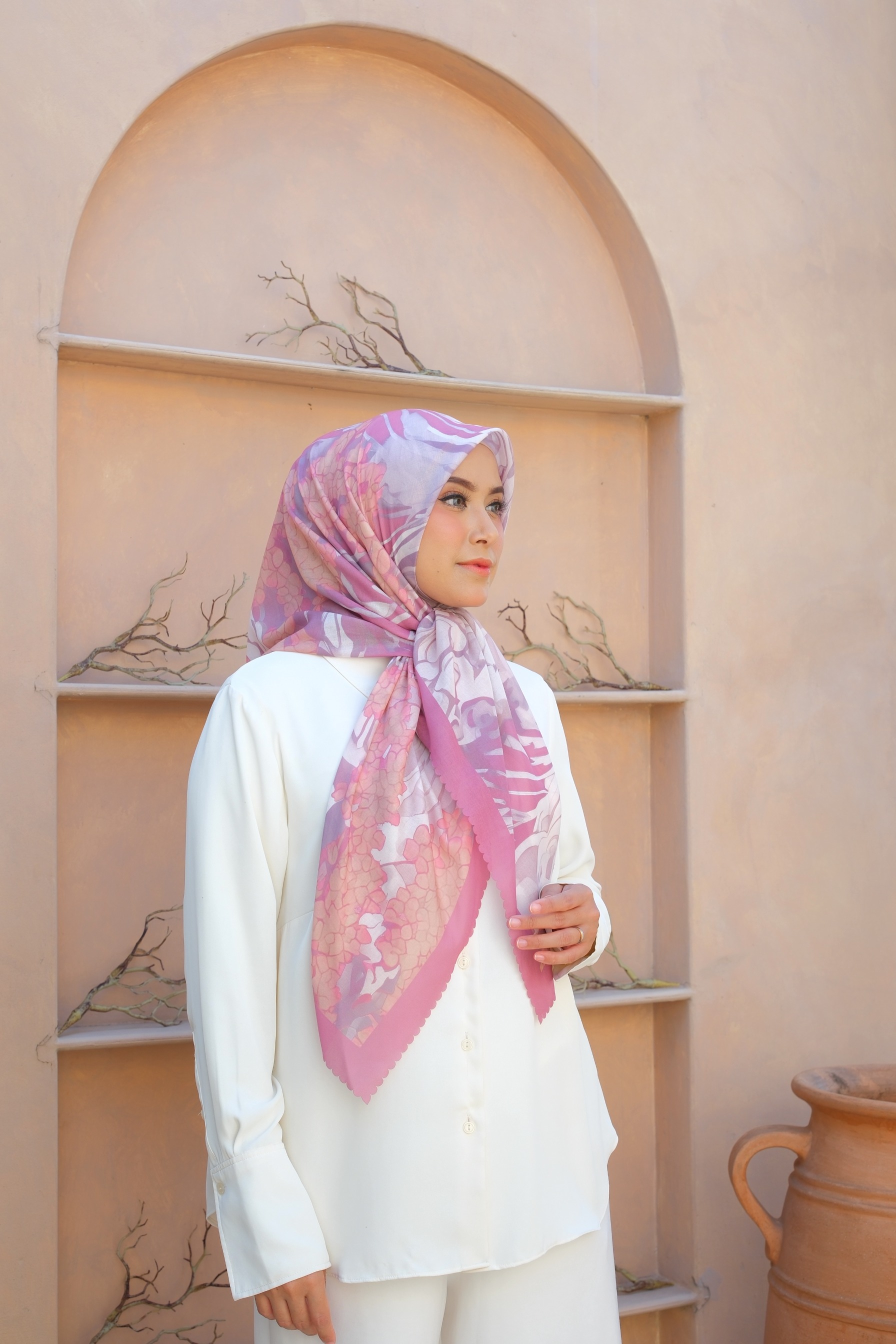 Square Hijab OCEAN 110x110 in Sponge