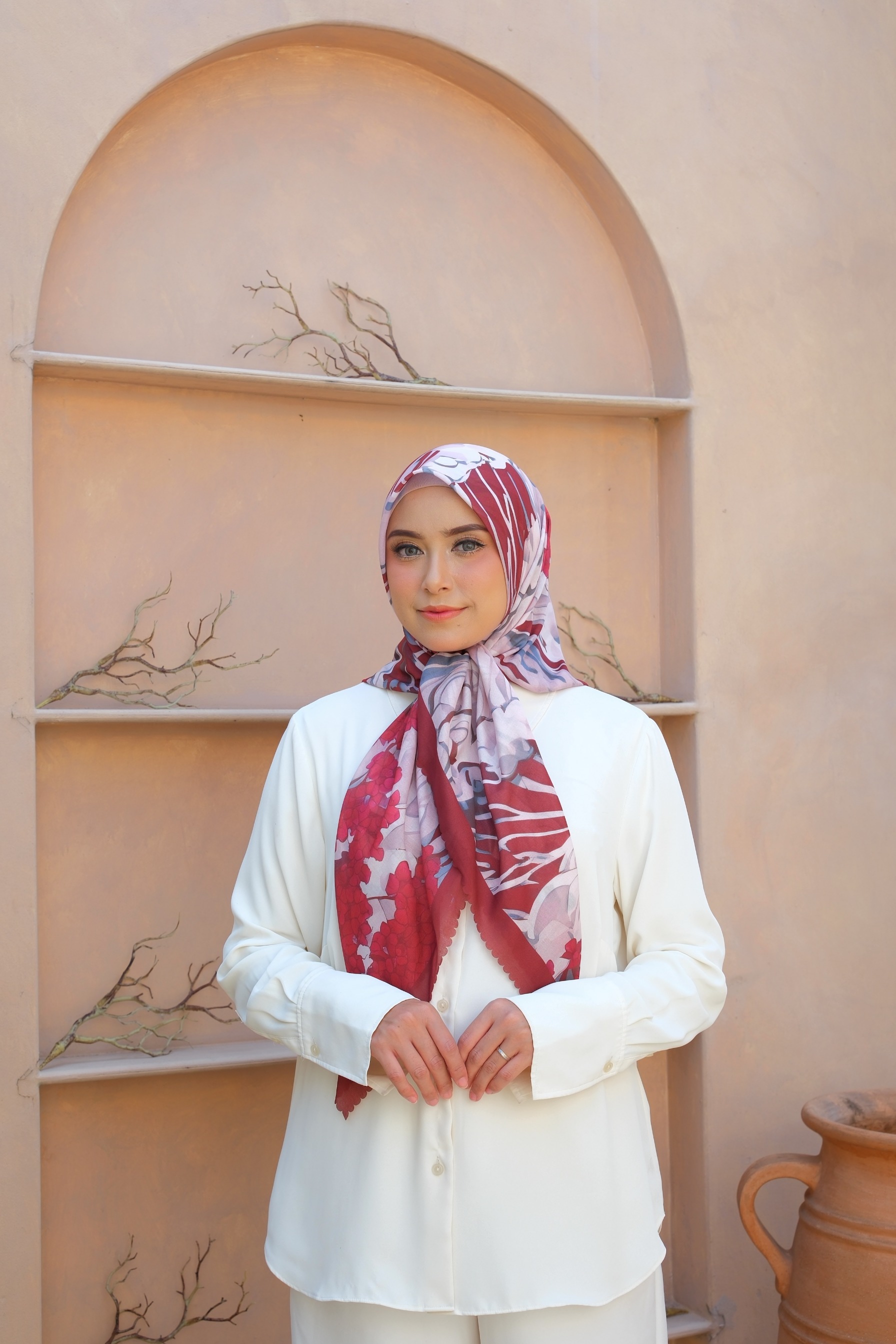 Square Hijab OCEAN 110x110 in Squid
