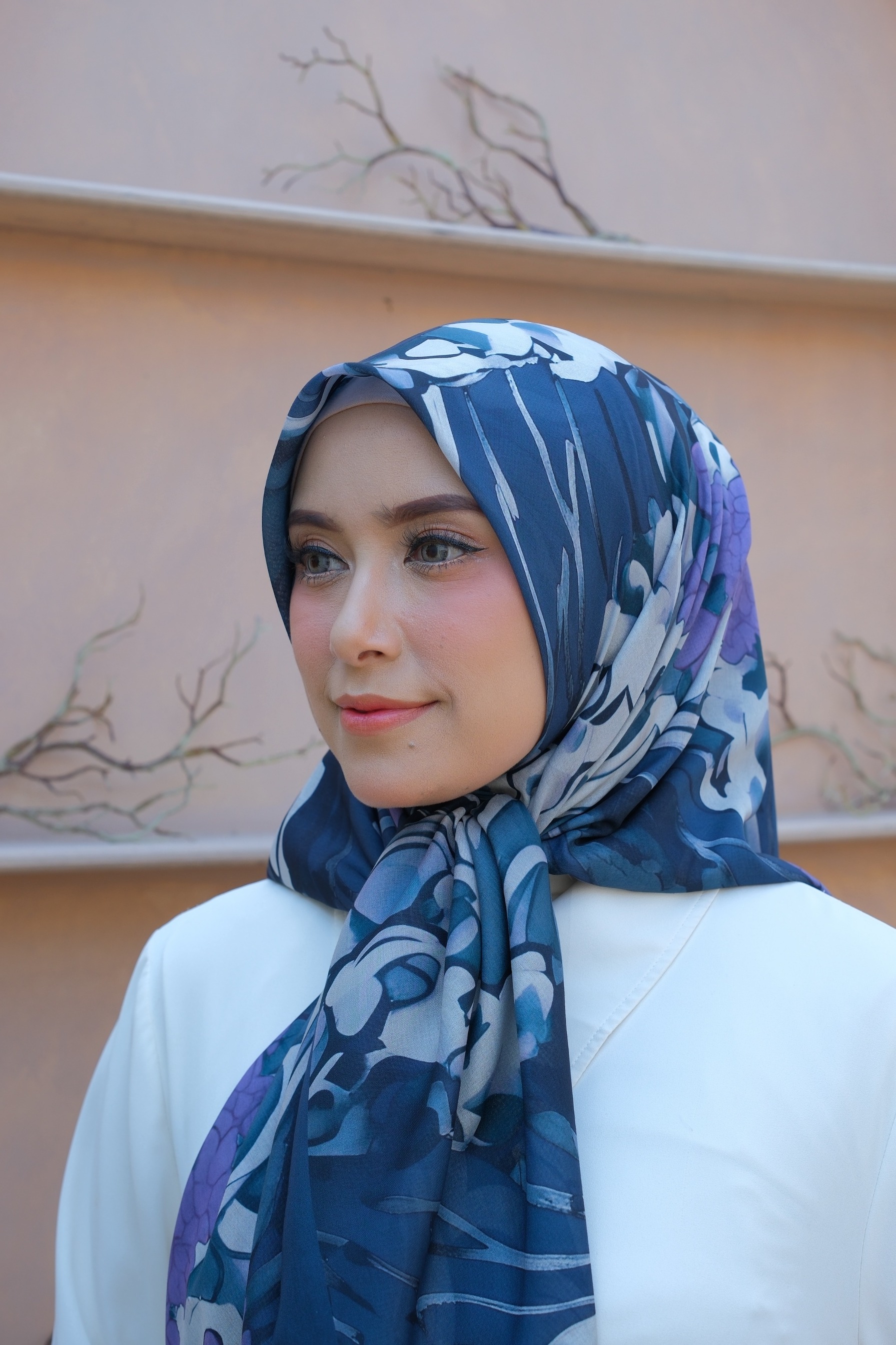 Square Hijab OCEAN 110x110 in Submarine