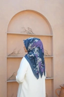 Square Hijab OCEAN 110x110 in Submarine
