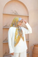 Square Hijab OCEAN 110x110 in Urchin