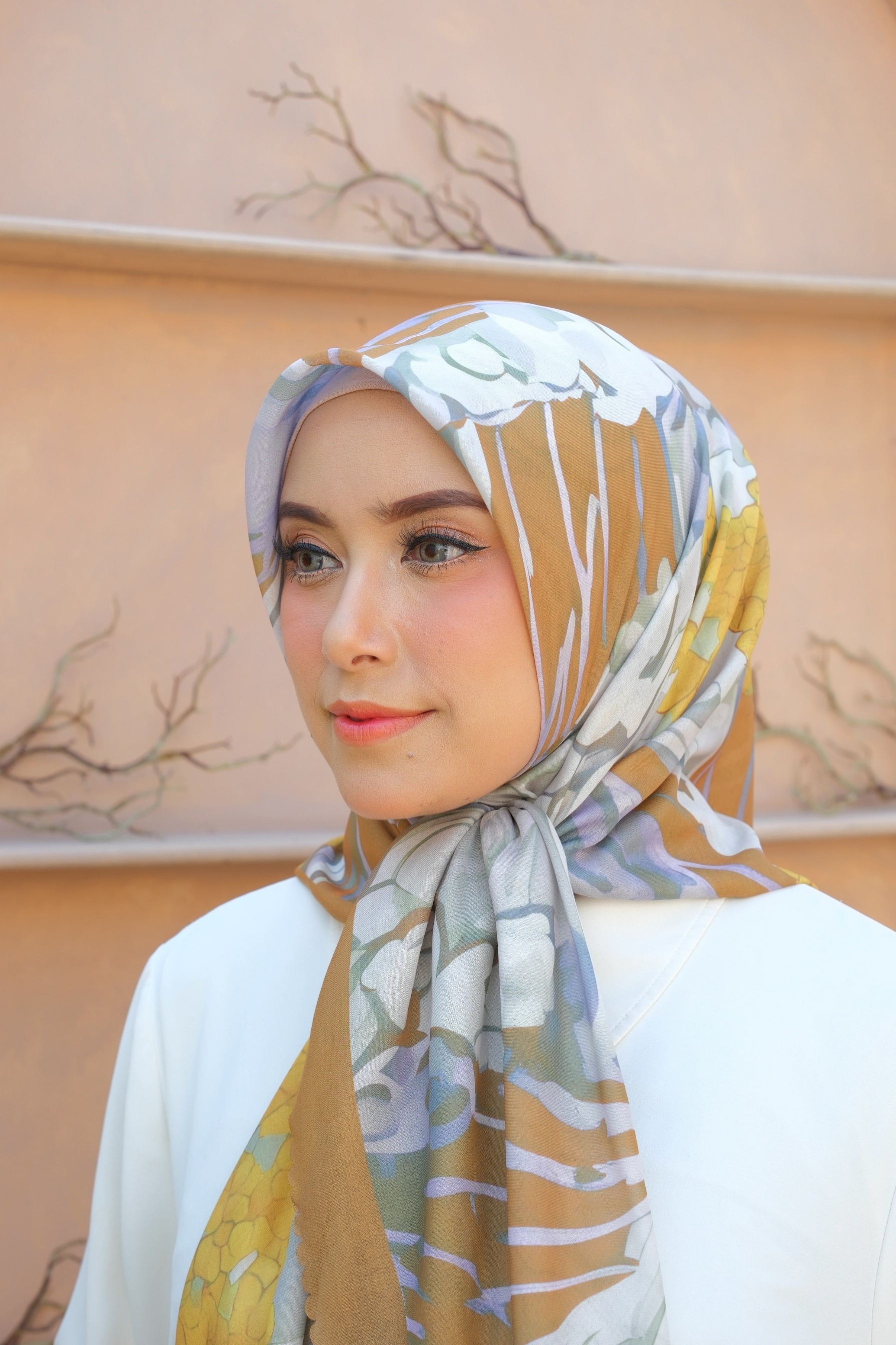 Square Hijab OCEAN 110x110 in Urchin