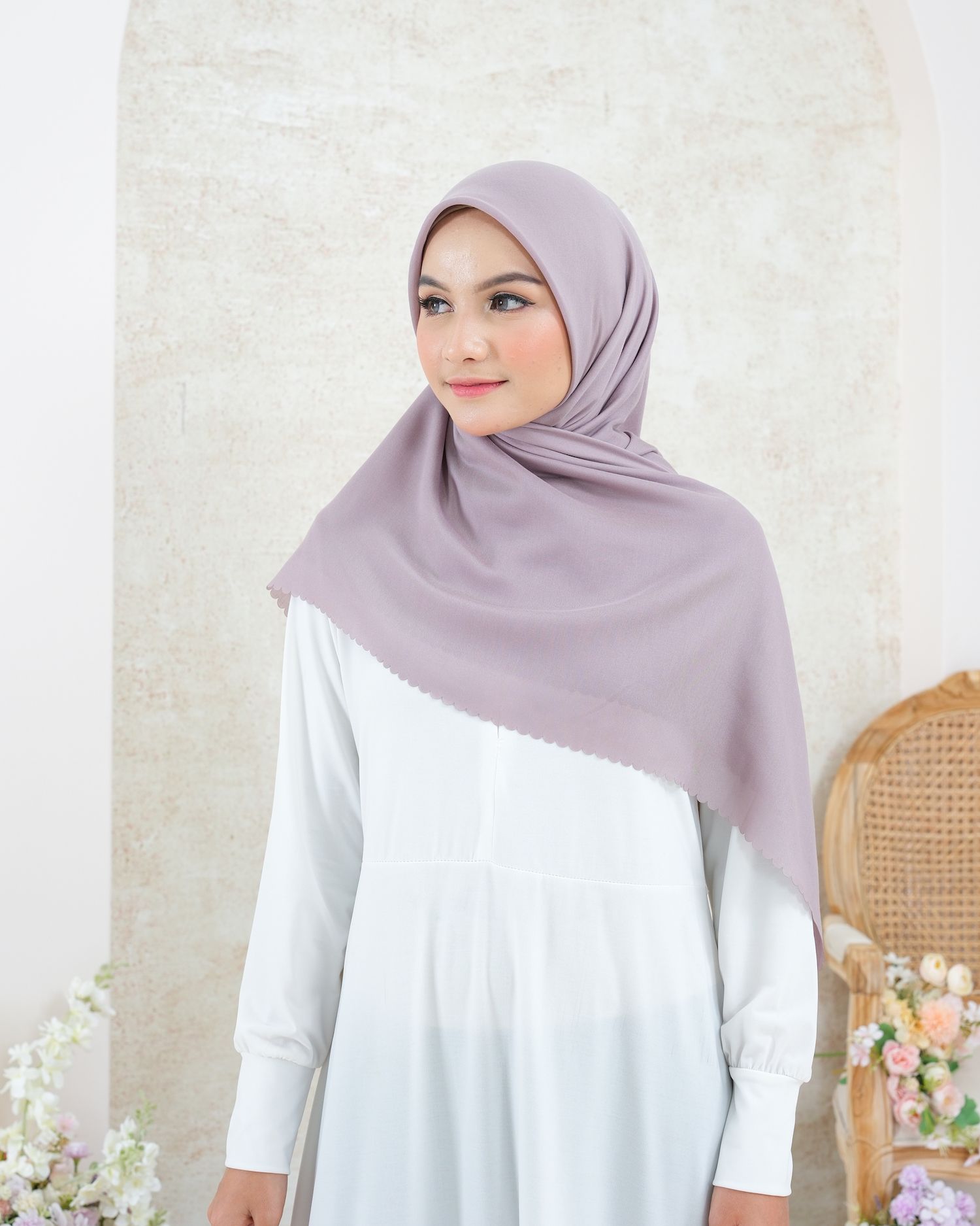Plain Hijab VOAL ULTIMATE TWILIGHT in Frozen Dust