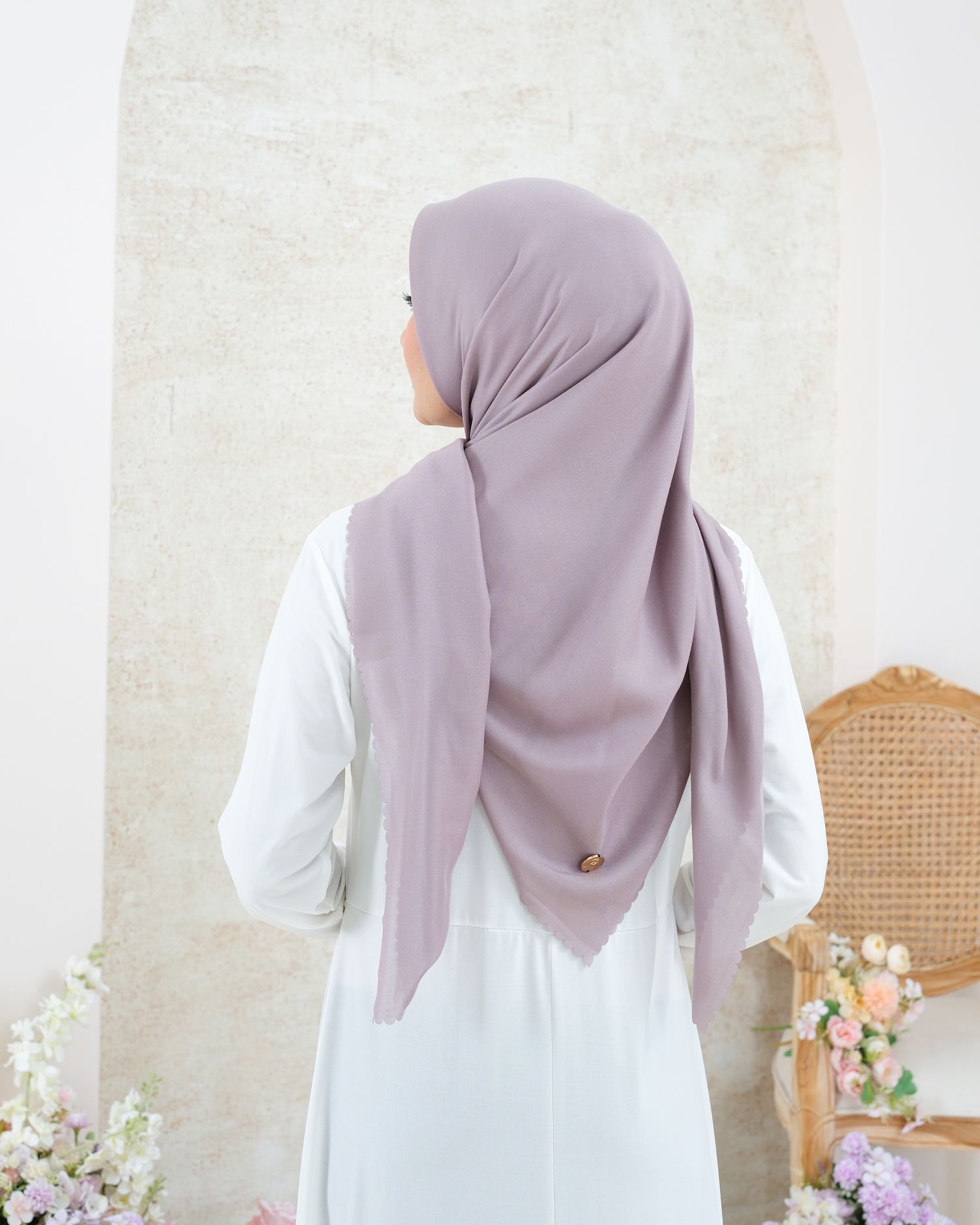 Plain Hijab VOAL ULTIMATE TWILIGHT in Frozen Dust