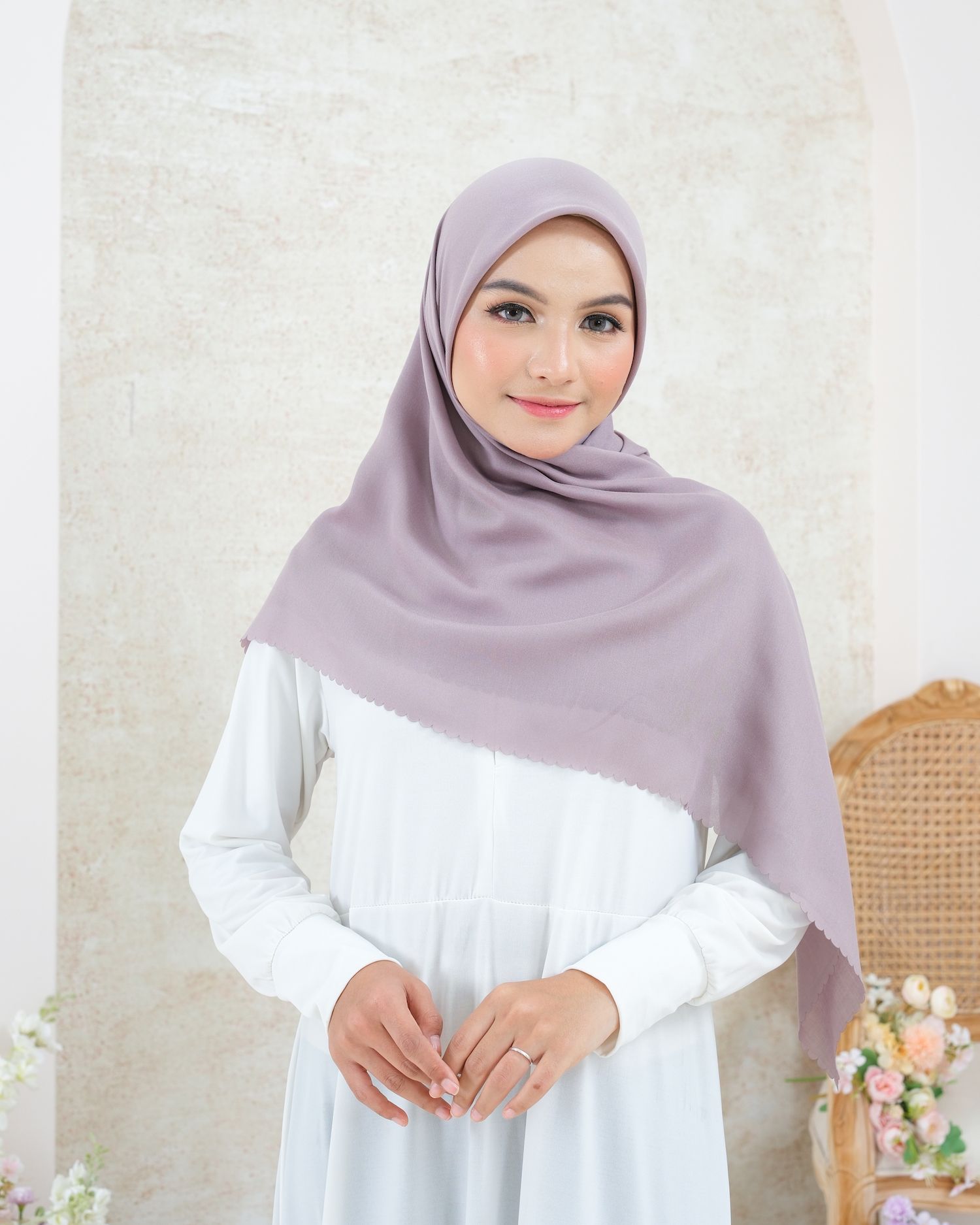 Plain Hijab VOAL ULTIMATE TWILIGHT in Frozen Dust