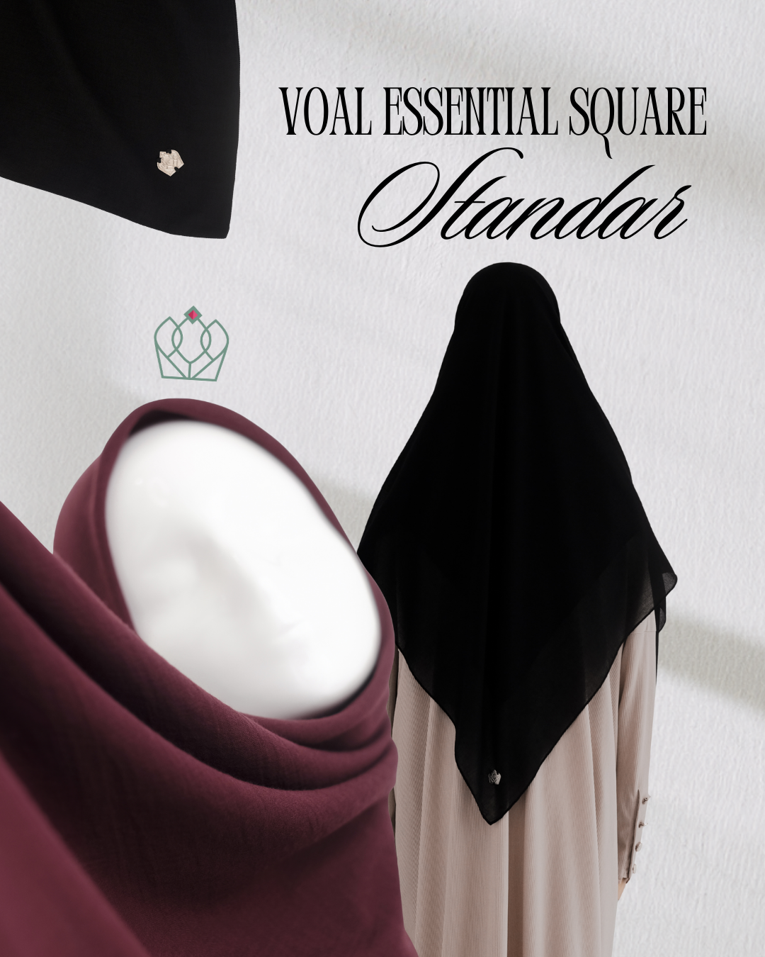 Voal Essential Square STANDAR (± 120x120 cm)