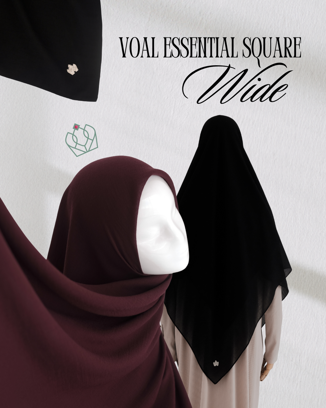 Voal Essential Square WIDE (± 140x140 cm)