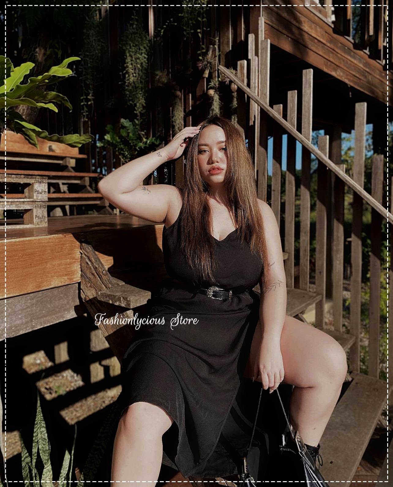 V-Tank Dress Long High Slit