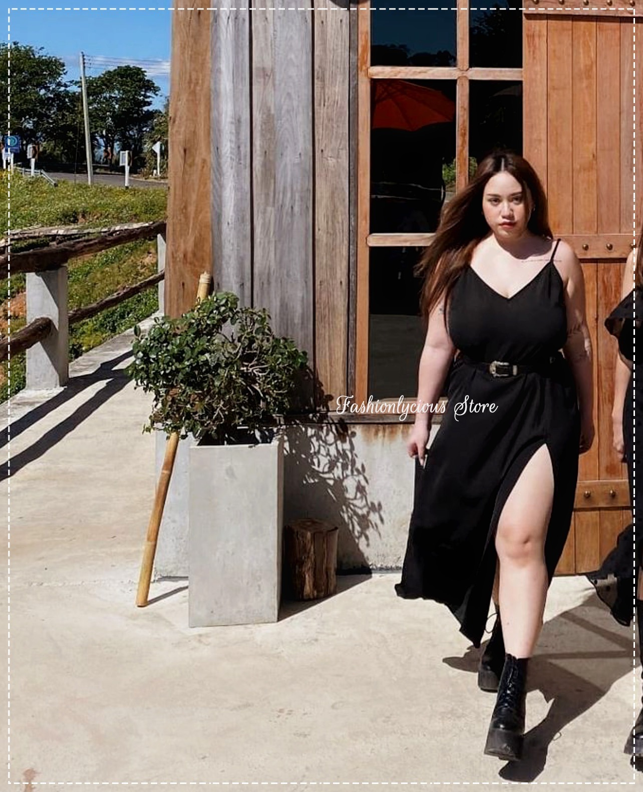 V-Tank Dress Long High Slit