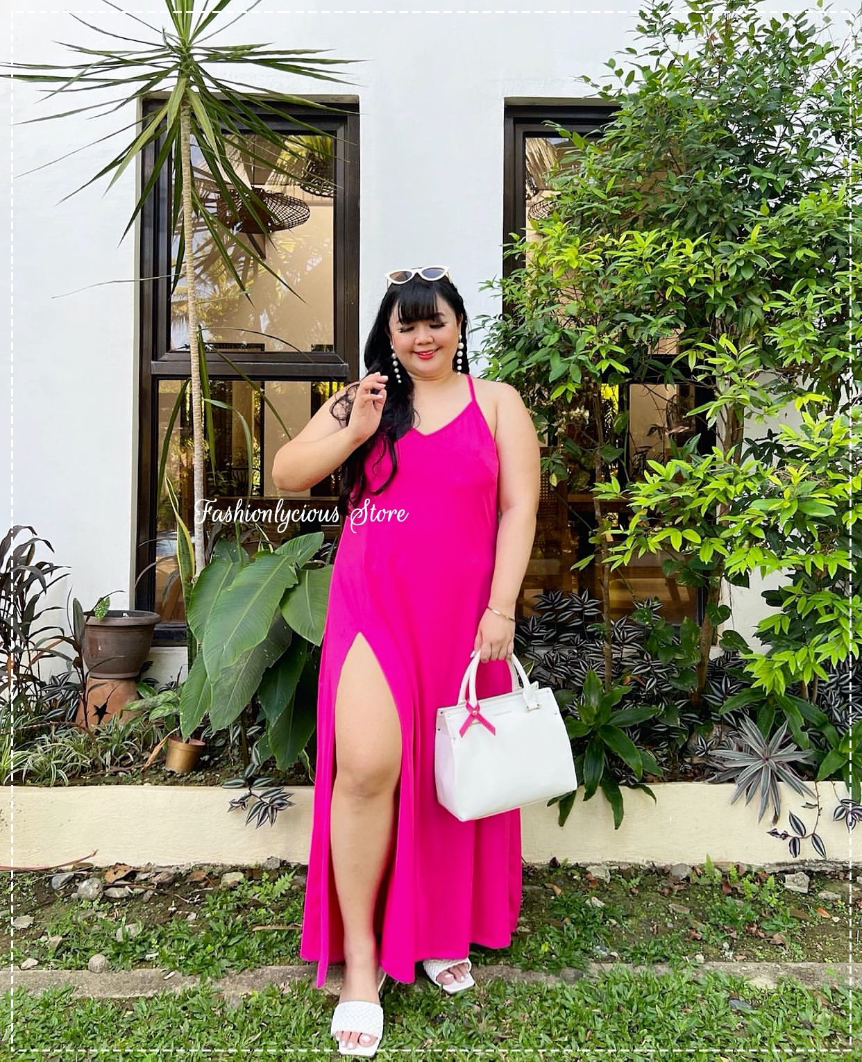 V-Tank Dress Long High Slit