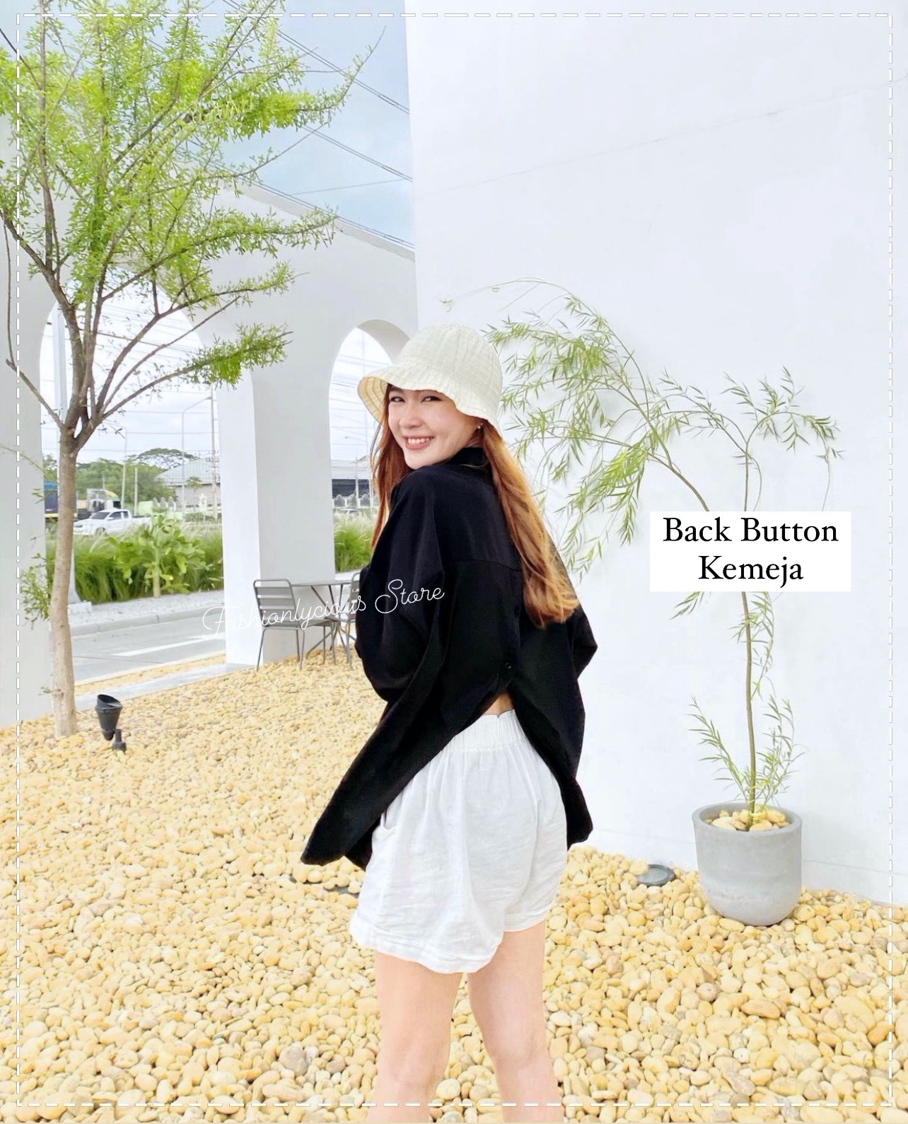 Back Button Kemeja