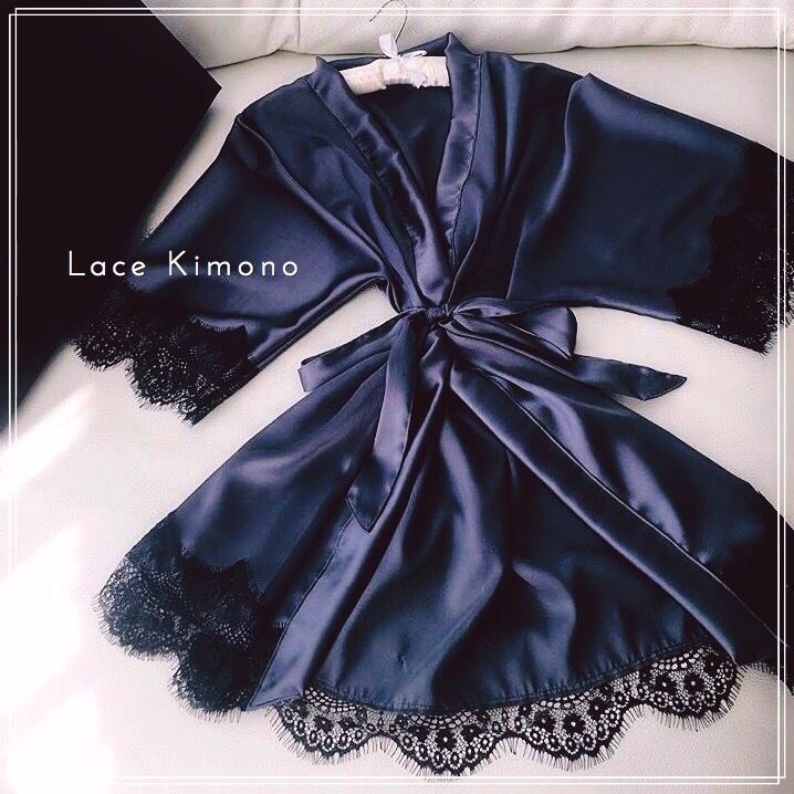 Lace Kimonoo Satin