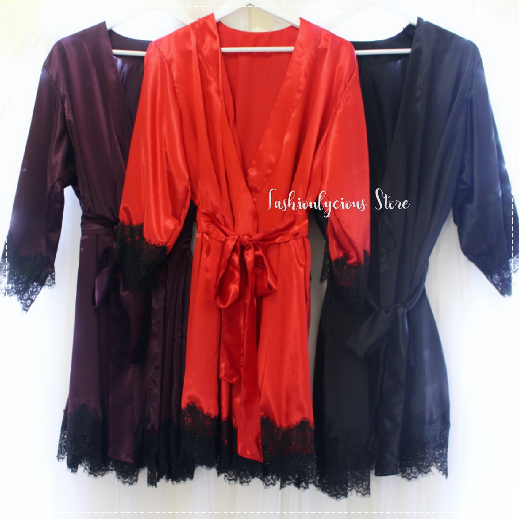 Lace Kimonoo Satin
