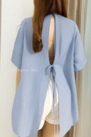 POLY BACKLESS SHIRT