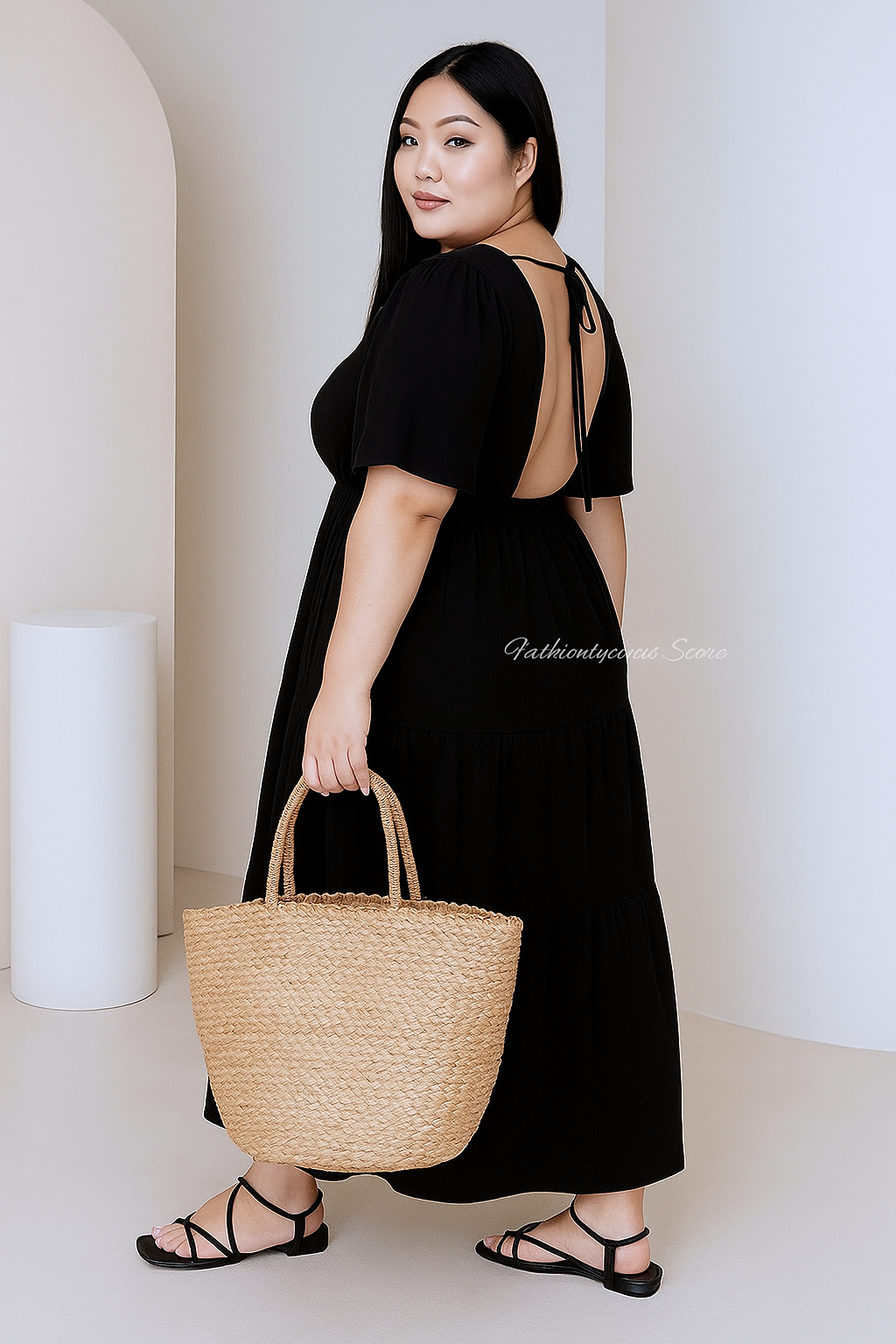 Long Blackless Dress