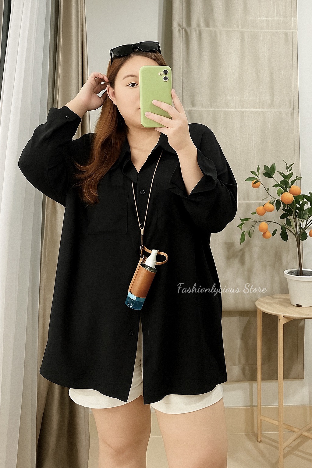 Poly Backless Shirts