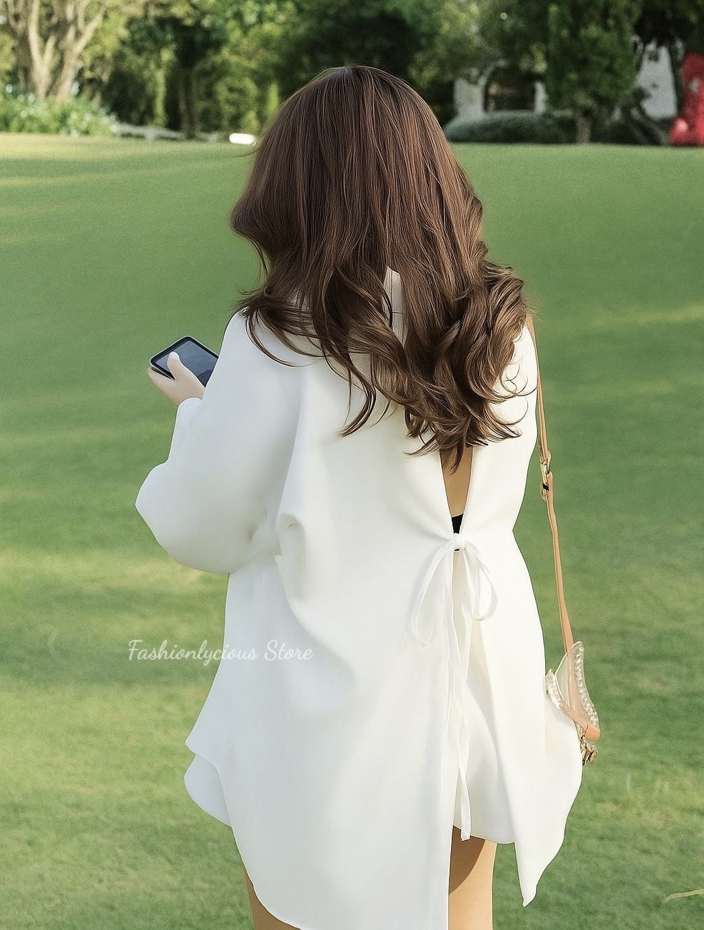 Poly Backless Shirts