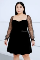 VELVETY SHORT DRESS (LIMITED STOCK)
